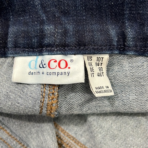 Denim & Company women’s jeans, size 10T, wide legs, - Picture 8 of 11